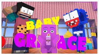 BABY GRIMACE  MINECRAFT ANIMATION [upl. by Broek]