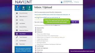 How to find communications in your Navient account [upl. by Delwin]