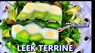 Leek Terrine  Think amp Cook like a Michelin Star Chef [upl. by Nolitta245]