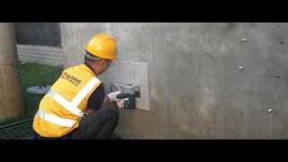 Concrete Pull off Adhesion Tester to Test Tile Bond Strength [upl. by Nnahaid243]