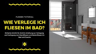 Wandfliesen und Bodenfliesen in Bad und Dusche verlegen und verfugen  SAKRET Heimwerker TV [upl. by Deach]