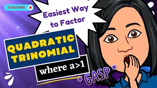 EASIEST WAY TO Factor Trinomial where a is greater than 1 MULDIVPLY Method [upl. by Ingelbert962]