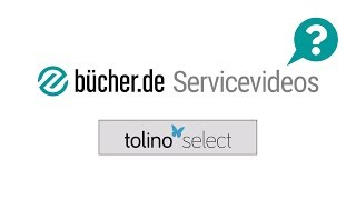 tolino select eBookAbo  bücherde [upl. by Annaujat]