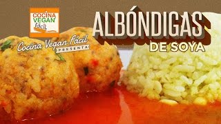 Albóndigas de soya  Cocina Vegan Fácil Reeditado [upl. by Ycats395]