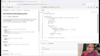 Minimum Size Subarray Sum [upl. by Onabru]