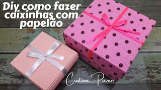 Diy como fazer caixinhas de papelão [upl. by Torto285]