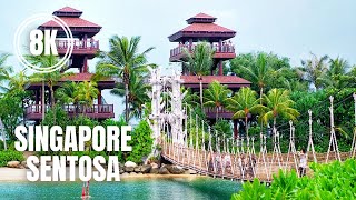 Singapore Sentosa Weekend Walk in 8K May 2021 [upl. by Adialeda]