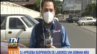 OJ aprueba suspensión de labores por una semana más [upl. by Akina]