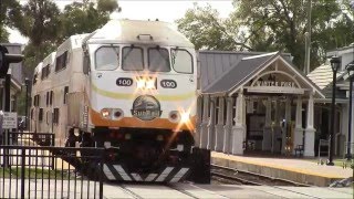 Amtrak to Winter Park FL and Train Watching 123115 [upl. by Anire292]