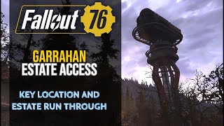 Fallout 76  How to access Garrahan Estate Minigun and a Wendigo [upl. by Rizika692]