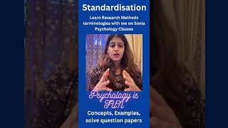 Standardisation Research Methods Psychology Learn concept shorts ytshorts youtubeshorts [upl. by Nancee111]