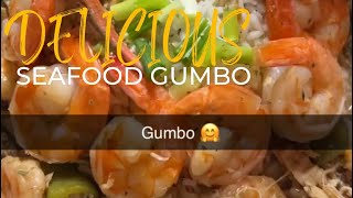 SEAFOOD GUMBO MUKBANG🍤🦀LETS GRUB‼️ [upl. by Anitniuq]