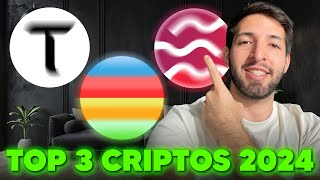 TOP 3 CRIPTOMONEDAS 2024 Futuros Millonarios [upl. by Ytirehc]