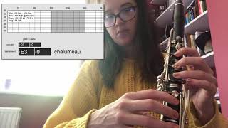 clarinet chalumeau venting examples [upl. by Aivato]