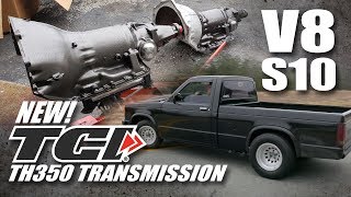 V8 S10 Gets a new TCI drag race th350 with 4000 RPM stall  How to install a transmission right [upl. by Endor]