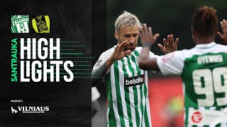 Santrauka  Highlights  Žalgiris  Riteriai  Optibet A lyga [upl. by Adnawaj]