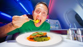 Qatar Airways Business Class  FOOD REVIEW 🇶🇦 Bangkok to Doha to Milan [upl. by Zap]