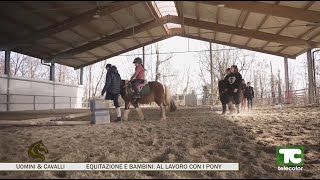 Equitazione e bambini al lavoro con i pony  servizio UominiampCavalli  20012024 [upl. by Robinet]