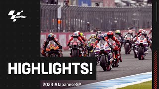 MotoGP™ Race Highlights ☔  2023 JapaneseGP 🇯🇵 [upl. by Reinald]