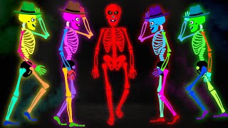 Spooky Scary Skeletons Dancing  Halloween Rhymes for Kids by Teehee Town [upl. by Ria]