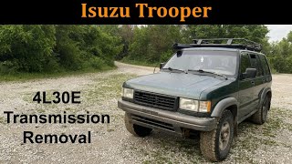 1995 Isuzu Trooper Transmission Removal [upl. by Ailaro]