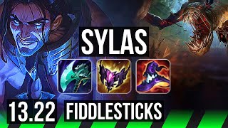 SYLAS vs FIDDLE JNG  Rank 6 Sylas Godlike 1433 Rank 13  BR Challenger  1322 [upl. by Welford738]