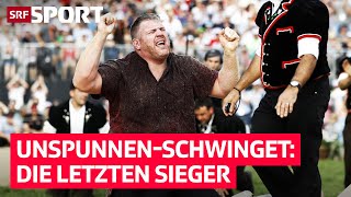 Von Abderhalden bis Stucki Die letzten 4 Sieger am UnspunnenSchwinget  SRF Sport [upl. by Idalla]