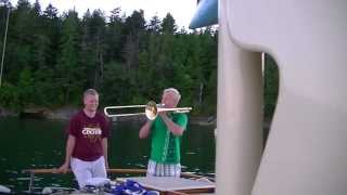 quotTapsquot on Trombone at Echo Bay Sucia Island [upl. by Kenimod]