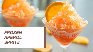 Frozen Aperol Spritz  Aperol Spritz Granita  Food Channel L Recipes [upl. by Norbie]