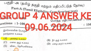 Group 4 answer key 2024 0906204 tnpsc answer answerkey [upl. by Ful]