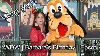 Vlog 12  Epcot  Barbara’s Birthday [upl. by Shutz898]