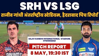 SRH vs LKN IPL PITCH Report rajiv gandhi stadium hyderabad pitch report hyderabad Pitch ReportIPL [upl. by Inad158]