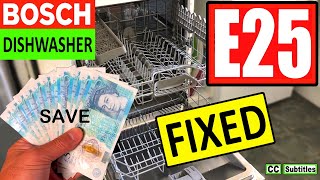 Bosch Dishwasher E25 Error Code and How to Clean Filter for Maximum Efficiency [upl. by Anrapa943]