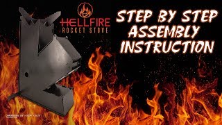 HELLFIRE ROCKET STOVE STEP BY STEP ASSEMBLY [upl. by Raama]