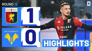 GENOAVERONA 10  HIGHLIGHTS  Dragusin edges Verona at Marassi  Serie A 202324 [upl. by Pasahow]