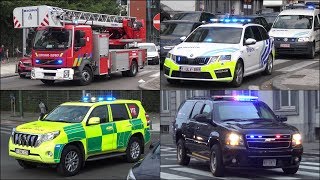 Fire Engines Police Cars and Ambulances responding  Compilation 41 [upl. by Nue139]