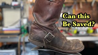 Red Wing Engineer boots Brought Back to live Custom Resole [upl. by Andrei]