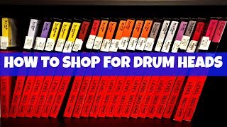 HOW TO SHOP FOR DRUM HEADS  What To Look For [upl. by Colley58]