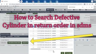 How to add Defective Cylinder from add market return items in erv Search Defective Cylinder [upl. by Lesko]