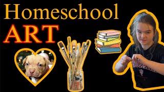 Alli’s Homeschool Art Project americanbully homeschooling hool [upl. by Eugenie]