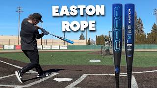 Hitting with the EASTON ROPE  BBCOR Baseball Bat Review [upl. by Adon389]