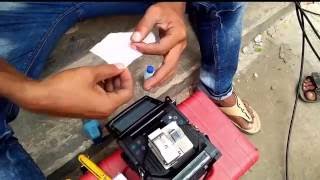 How to splice broken optical fiber cable practically [upl. by Loziram]