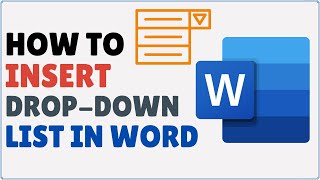 How to Insert DropDown List in Word  Add a Drop Down List in Word [upl. by Lowndes849]