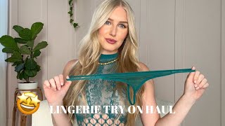 SEE THROUGHMESH SLEEPWEAR TRY ON HAUL ALL BLUE  ERIKA RAMOS [upl. by Woodhead670]