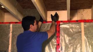 How to Insulate a Basement Header [upl. by Egroj]