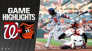 Nationals vs Orioles Game Highlights 81324  MLB Highlights [upl. by Nej]