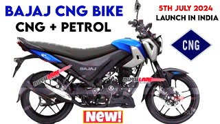 Worlds First CNG Bike Launch Bajaj CNG Bike Launched 5th July 2024 In IndiaPriceMileageBajaj CNG [upl. by Yrokcaz826]