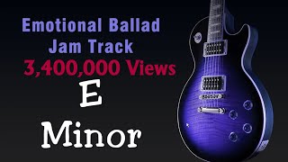 E Minor Emotive Rock Ballad Jam Track 100 Bpm [upl. by Couchman]