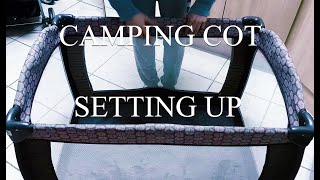 How to put up a travel cot  ONE FAT MOTHER [upl. by Osana]