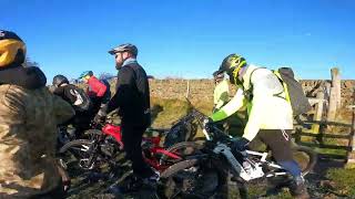 Curbar Edge  Devils Elbow  Blackamoor  East Peaks frosty ride [upl. by Irot]